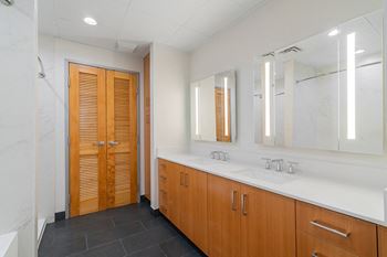 Bathroom with double sinks*